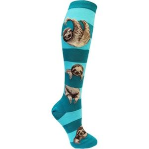 Sloth Stripe Knee high Socks
